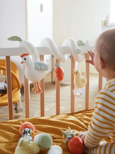 Deals 😍 Activity Spiral, Lovely Farm - orange medium solid with desig, Toys 👍 - Image 2