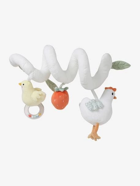 Deals 😍 Activity Spiral, Lovely Farm - orange medium solid with desig, Toys 👍