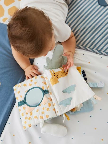 Deals ✔️ Baby Comforter Book, Panda - blue, Toys 😉 - Image 2