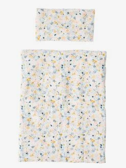 Best Pirce 😀 Blanket + Pillow for Dolls, in Cotton Gauze - white, Toys 🛒