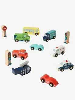 Discount 🎉 Box with Wooden Vehicles & Accessories - no color, Toys 🎉