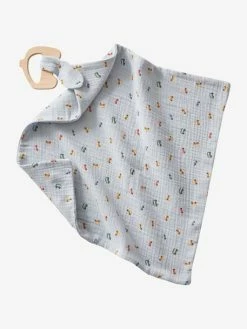 Hot Sale 🤩 Cotton Gauze Comforter + Wooden Rattle , Small Cars - multi, Toys 🤩