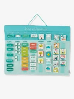 Buy 💯 Fabric Calendar & Weekly Planner - French Version - blue, Toys 😉