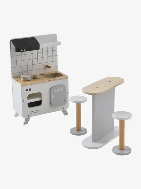 Flash Sale ✔️ Kitchen Furniture for Fashion Doll in FSC® Certified Wood - white, Toys ⭐ - Image 2