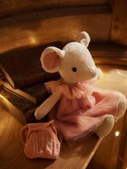 New 👍 Little Mouse Soft Toy & 🎒 Backpack for Baby Teeth - white medium solid with design, Toys ⌛