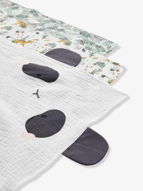 Best deal ⌛ Pack of 3 Muslin Squares, Hanoi Theme - green, Toys ✔️ - Image 3