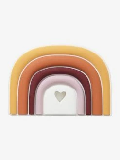 Discount 🧨 Rainbow Teether in Silicone - orange dark solid, Toys 👏