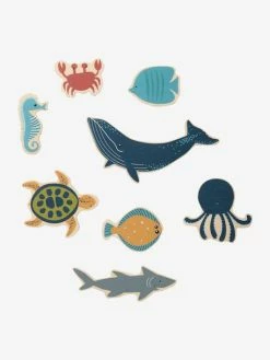 Cheapest 🎉 Set of Sea Animals in FSC® Wood - blue, Toys 😍