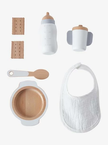 Top 10 🎁 Set of Wooden Mealtime Accessories for Dolls - FSC® Certified - wood/white, Toys 🌟 - Image 2