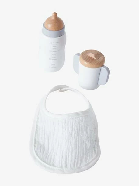Top 10 🎁 Set of Wooden Mealtime Accessories for Dolls - FSC® Certified - wood/white, Toys 🌟 - Image 4