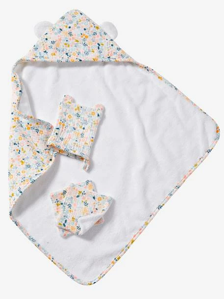Outlet ⭐ Set with Bath Cape + Mitten + Baby Wipes, for Dolls - multi, Toys 🔥