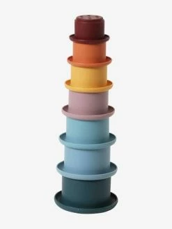 Budget 👍 Stackable Pyramid in Silicone - brown medium solid, Toys ✔️