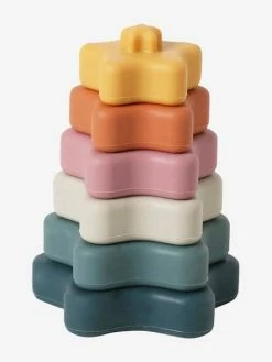 Discount 😉 Stackable Star Pyramid in Silicone - yellow medium solid, Toys 🎁