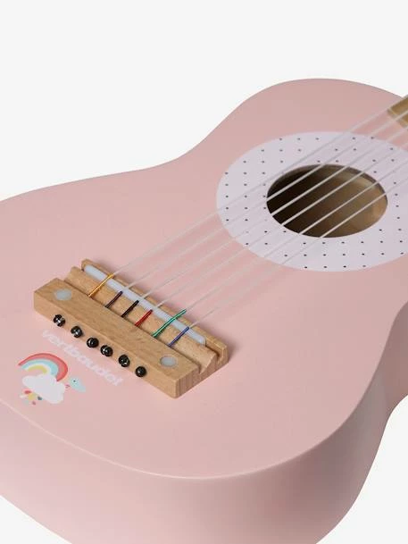 Discount 🔔 Wooden Guitar - FSC® Certified - pink medium solid with desig, Toys 👍 - Image 6