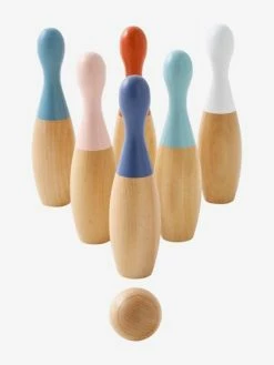 Budget 🔥 Wooden Skittles Game - FSC® Certified Wood - no color, Toys 😀